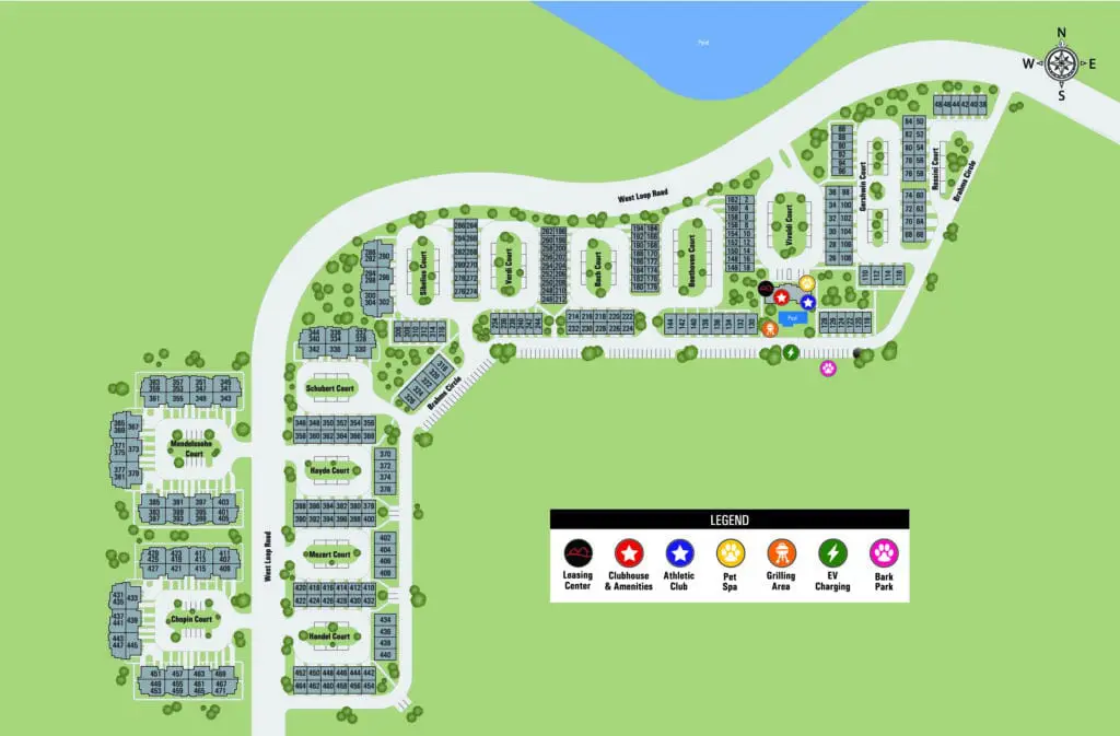 TGM Retreat at Danada Apartments Community Map