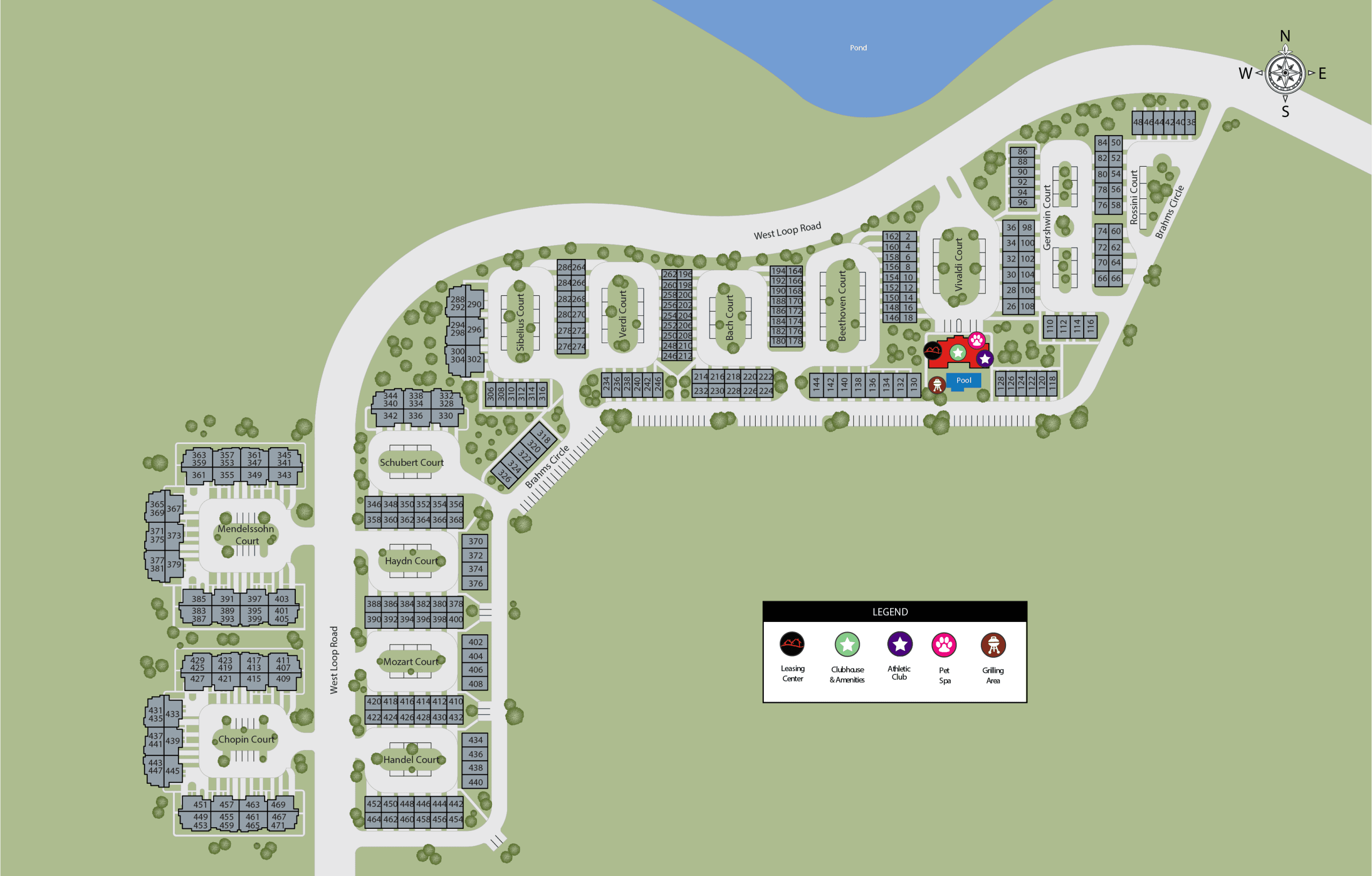 TGM Retreat at Danada Apartments Community Map